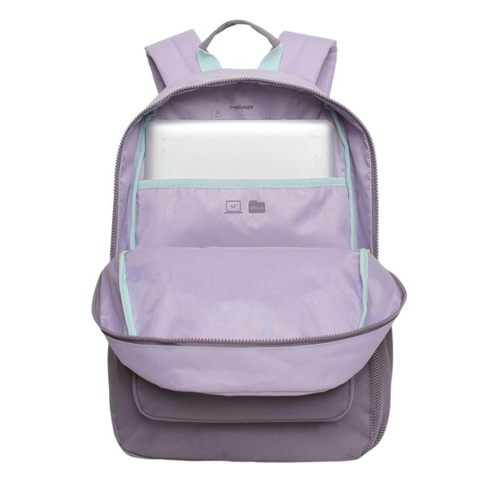 Mochila Compacta Mujer Diva Block Lila Head-2