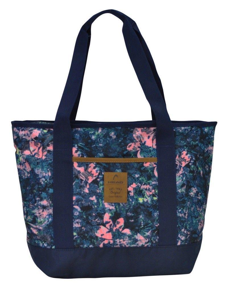 Cartera Bolso Shop Flores Azul Head  -0