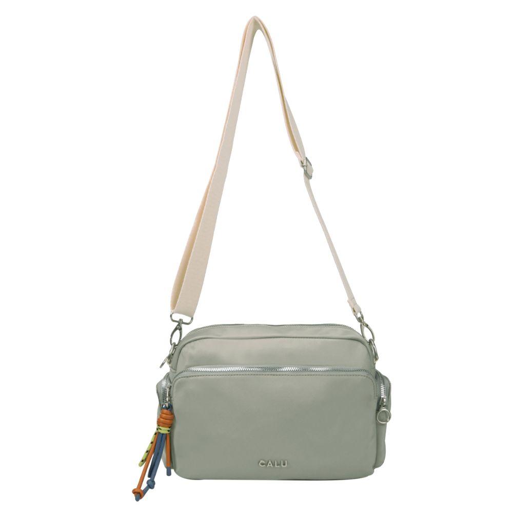 Cartera Bandolera Louisa Microfibra Dusty Verde Calu-2