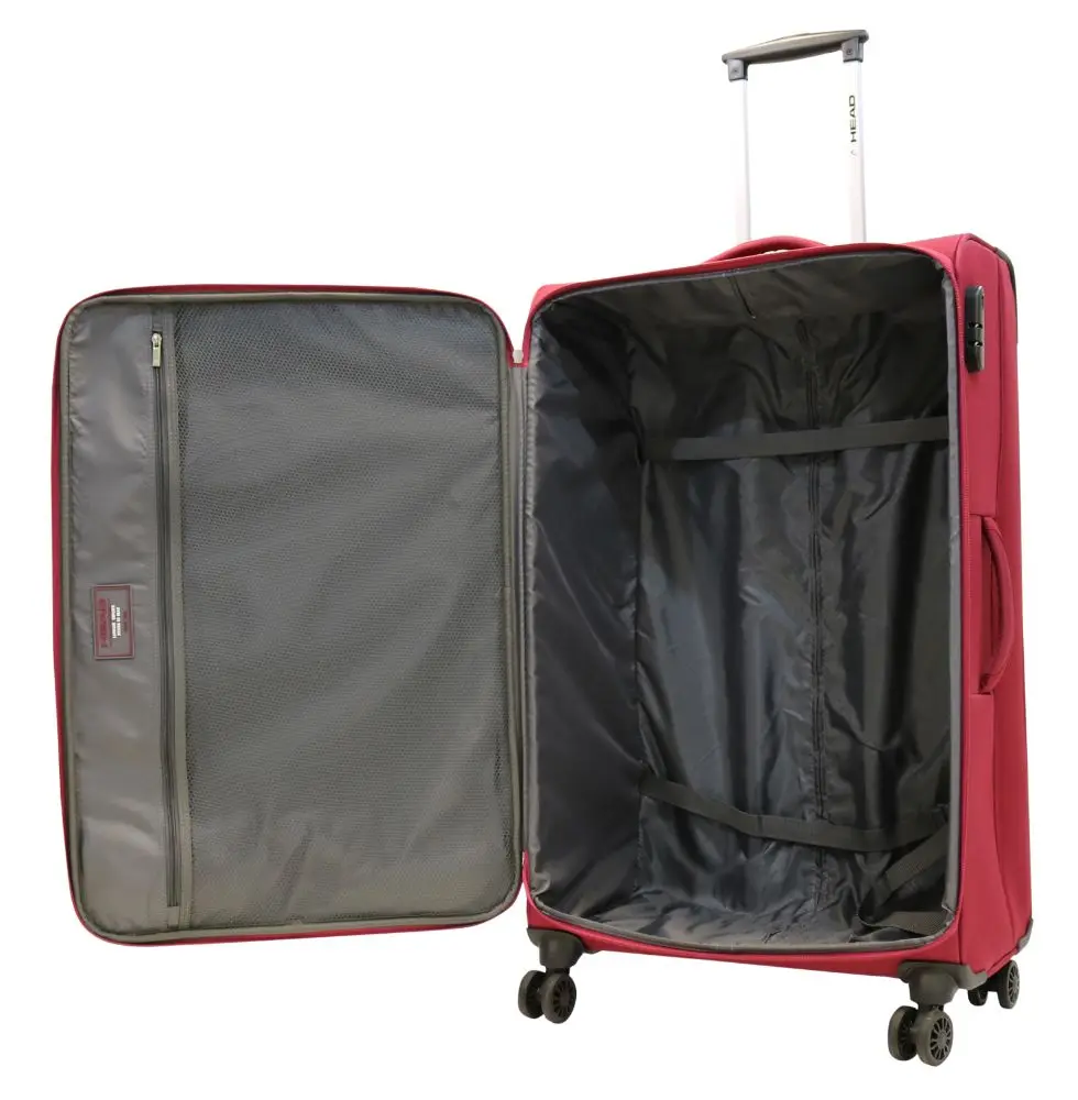 Maleta Blanda Madrid L 8 Ruedas Roja Head-2