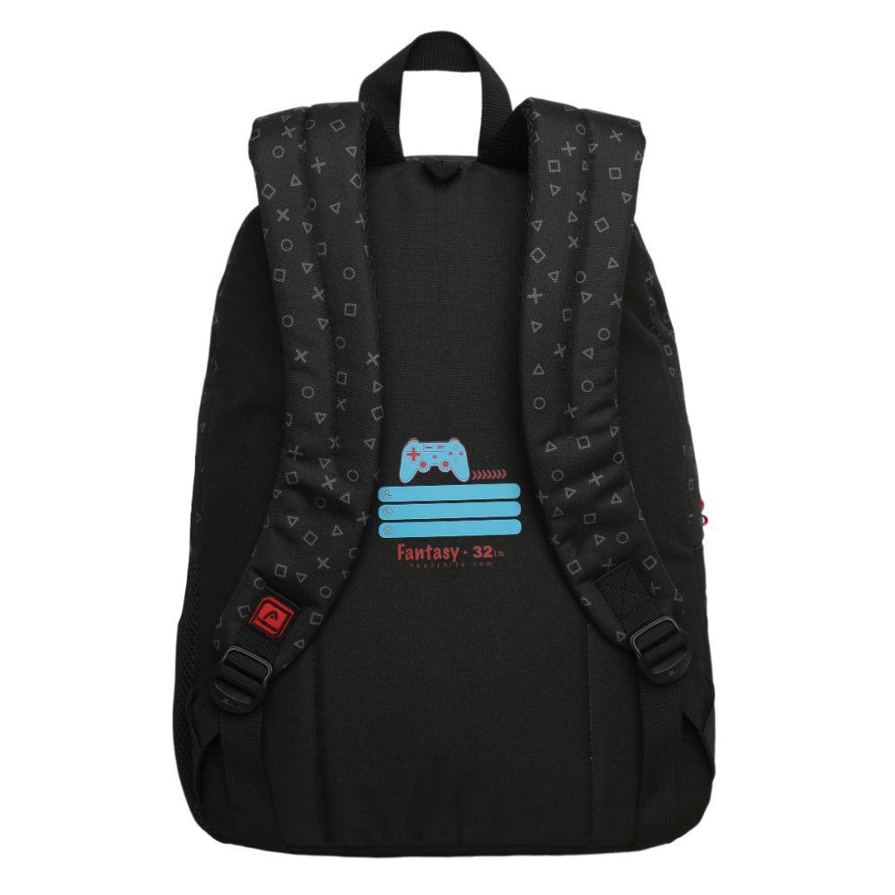 Mochila Infantil Niño Fantasy Joystick Negro Head-4