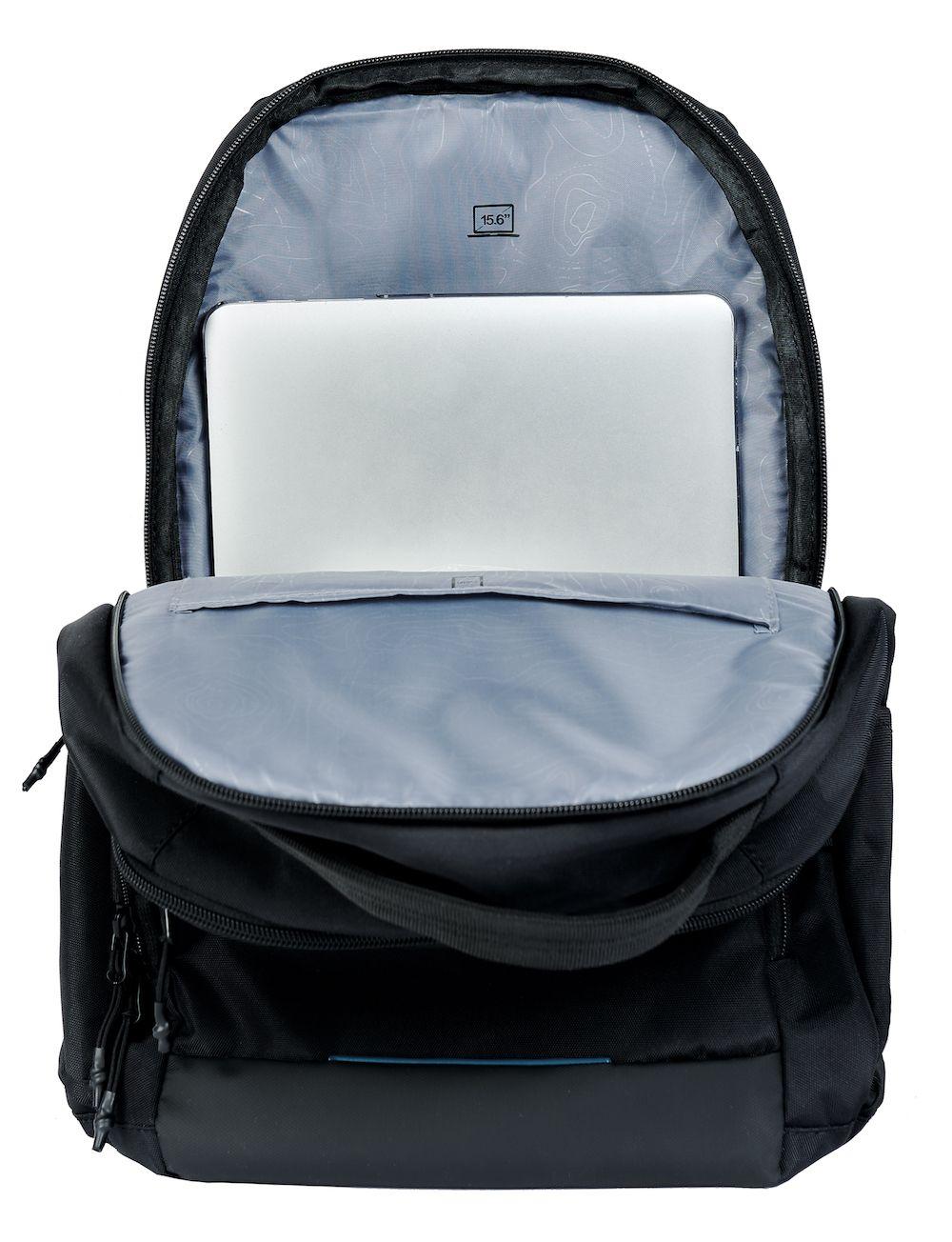 Mochila Computación Concept Negro Azul Head-3