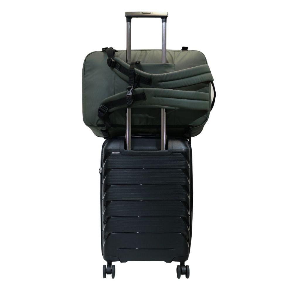 Mochila De Viaje Around Reverse Verde Militar Calidad Head-7