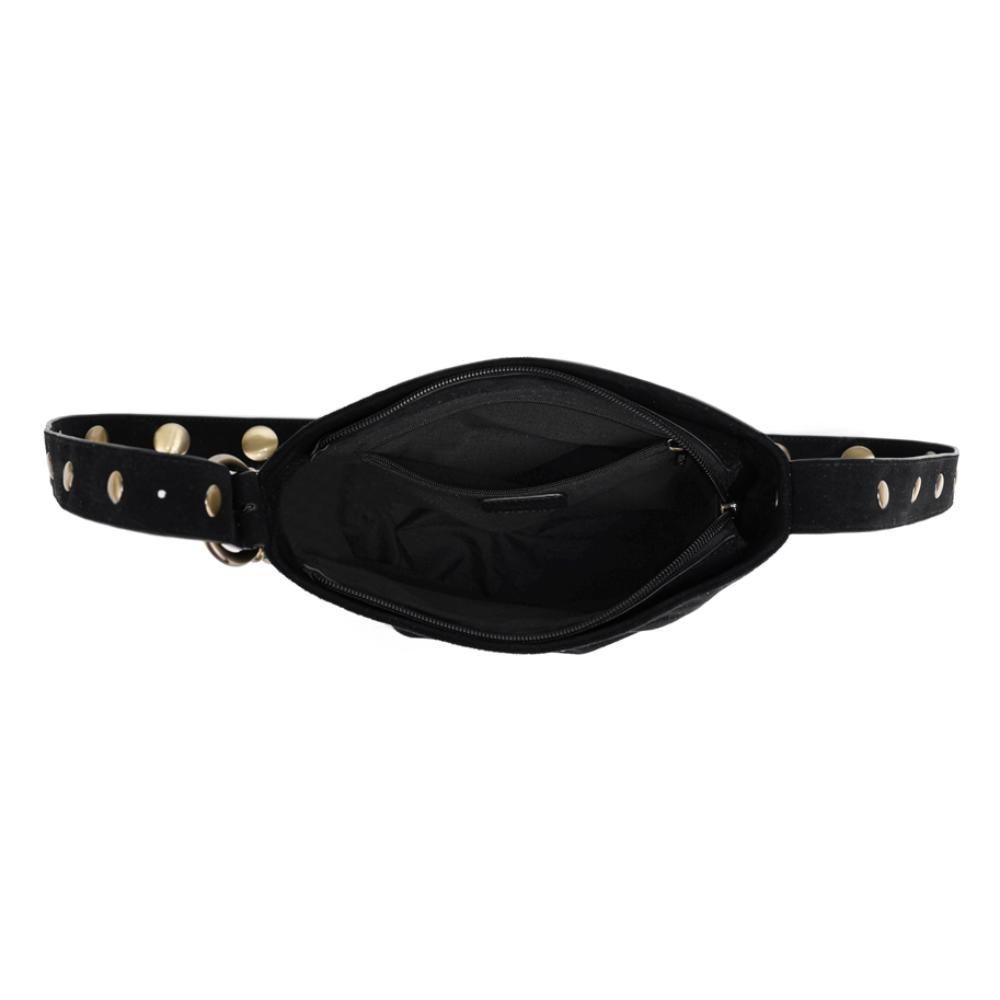 Cartera Bandolera Pequeña Tachas Adela Negro Calu-2