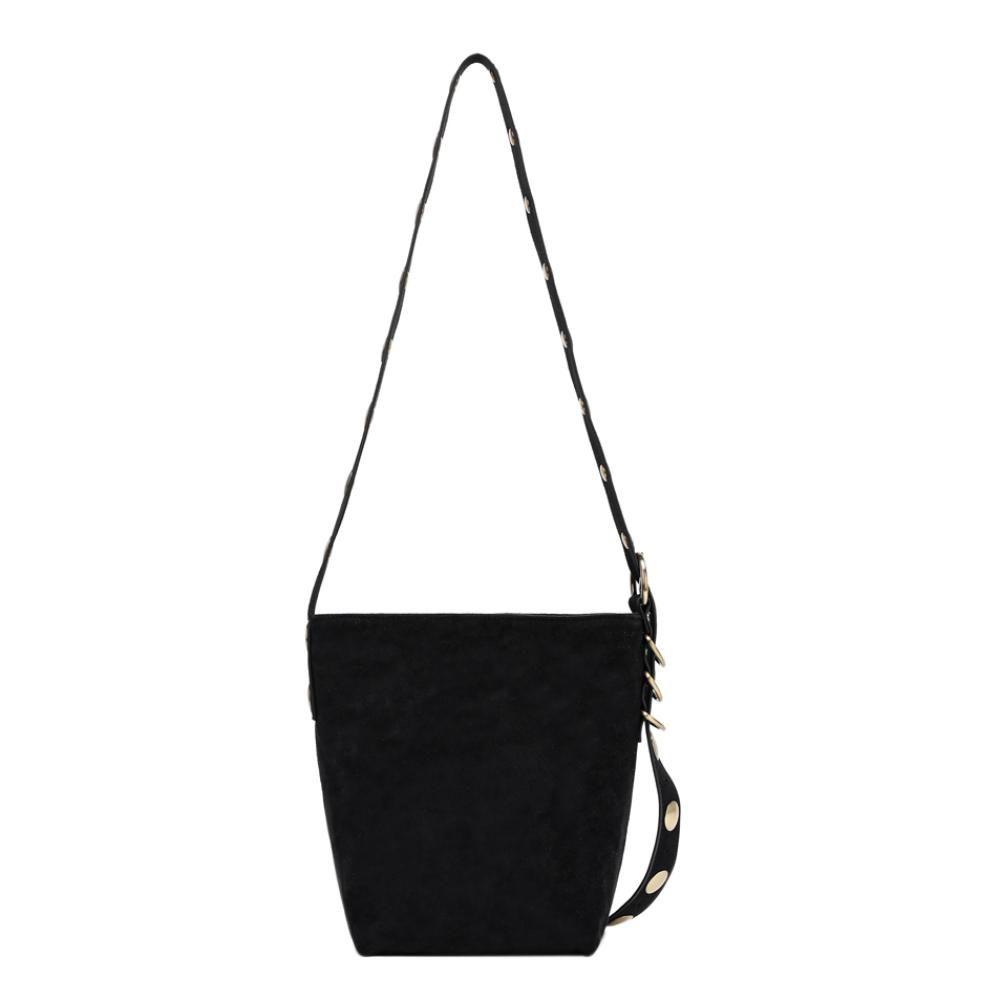 Cartera Bandolera Pequeña Tachas Adela Negro Calu-4