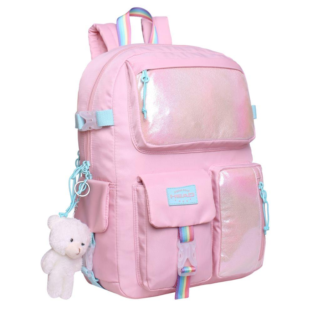 Mochila Fusión K-POP Rainbow Rosado Head-0