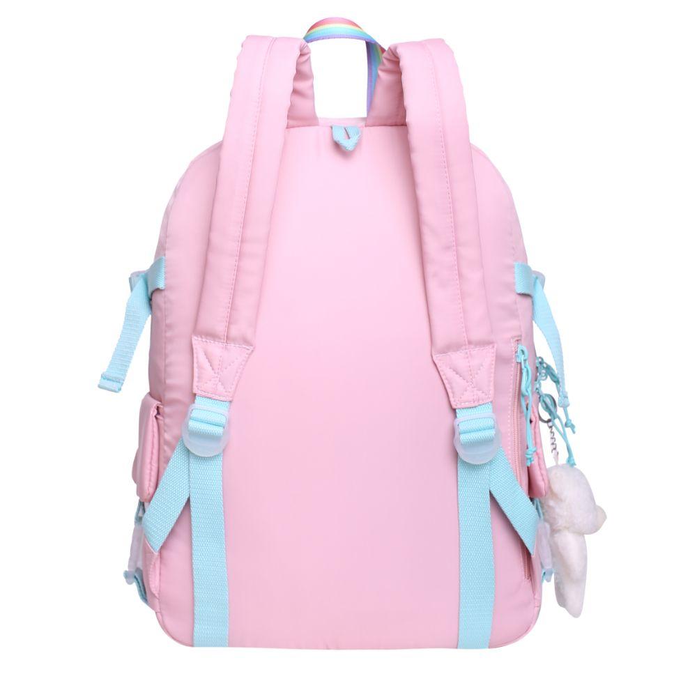 Mochila Fusión K-POP Rainbow Rosado Head-5