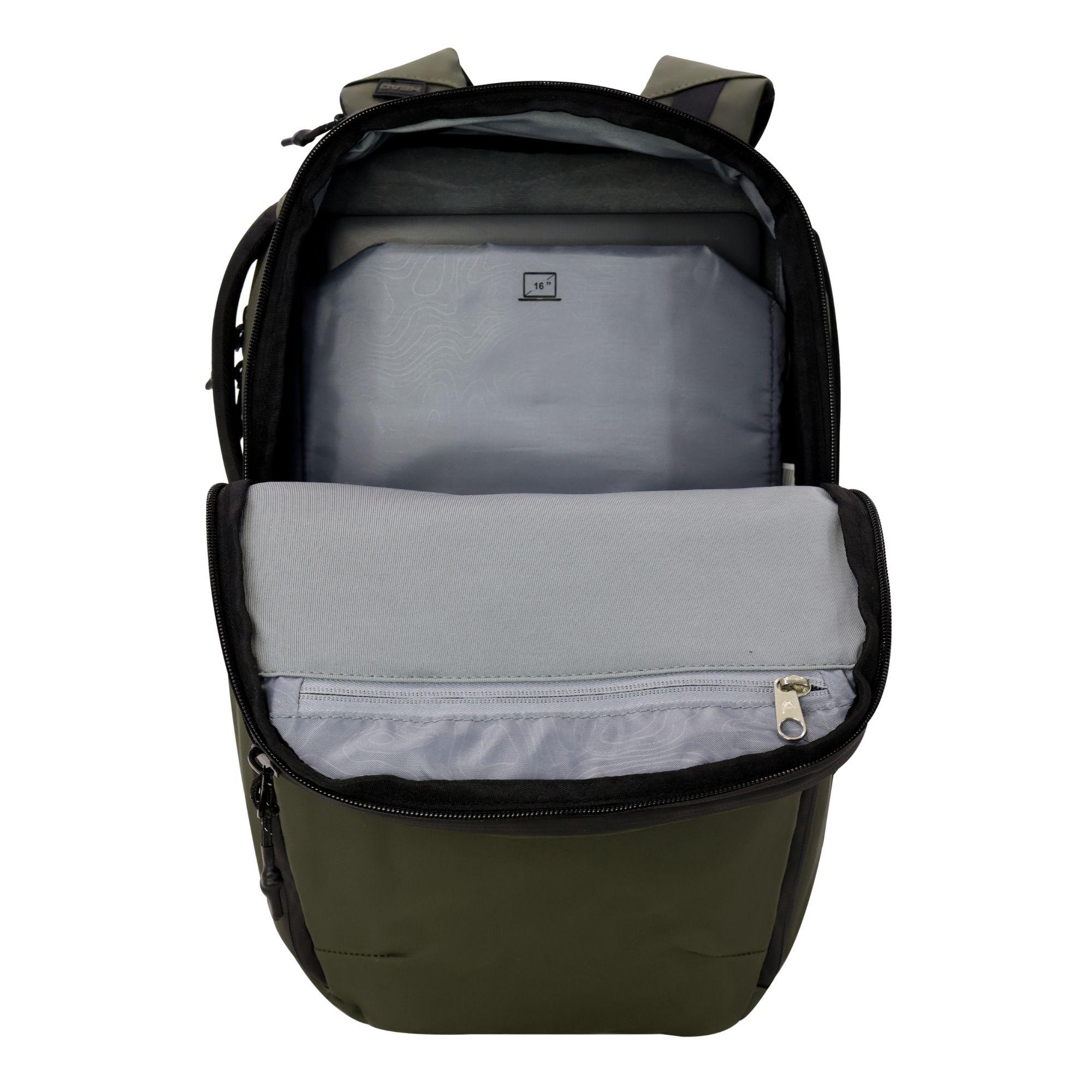 Mochila De Viaje Cabina Rover Reverse Verde Head-5