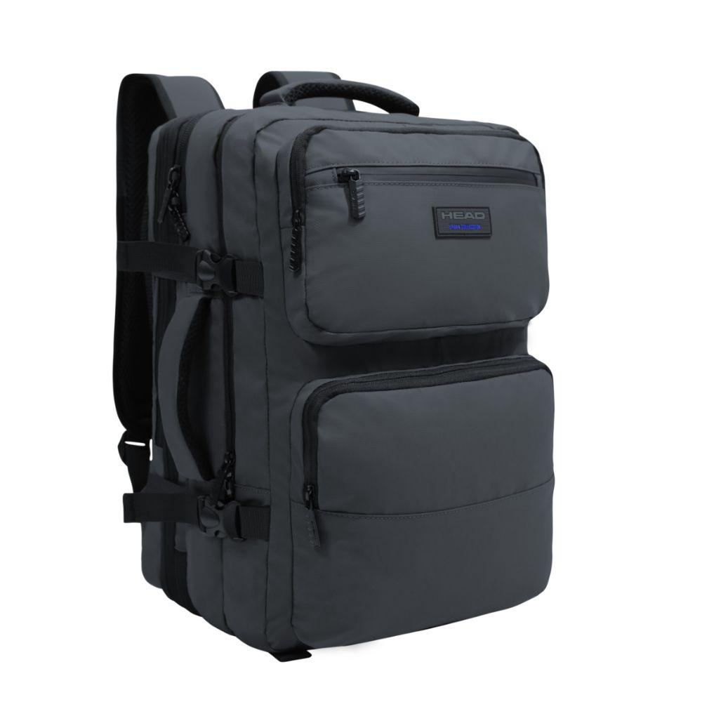 Mochila Viaje Expandible Journey Reverse Gris Head-0