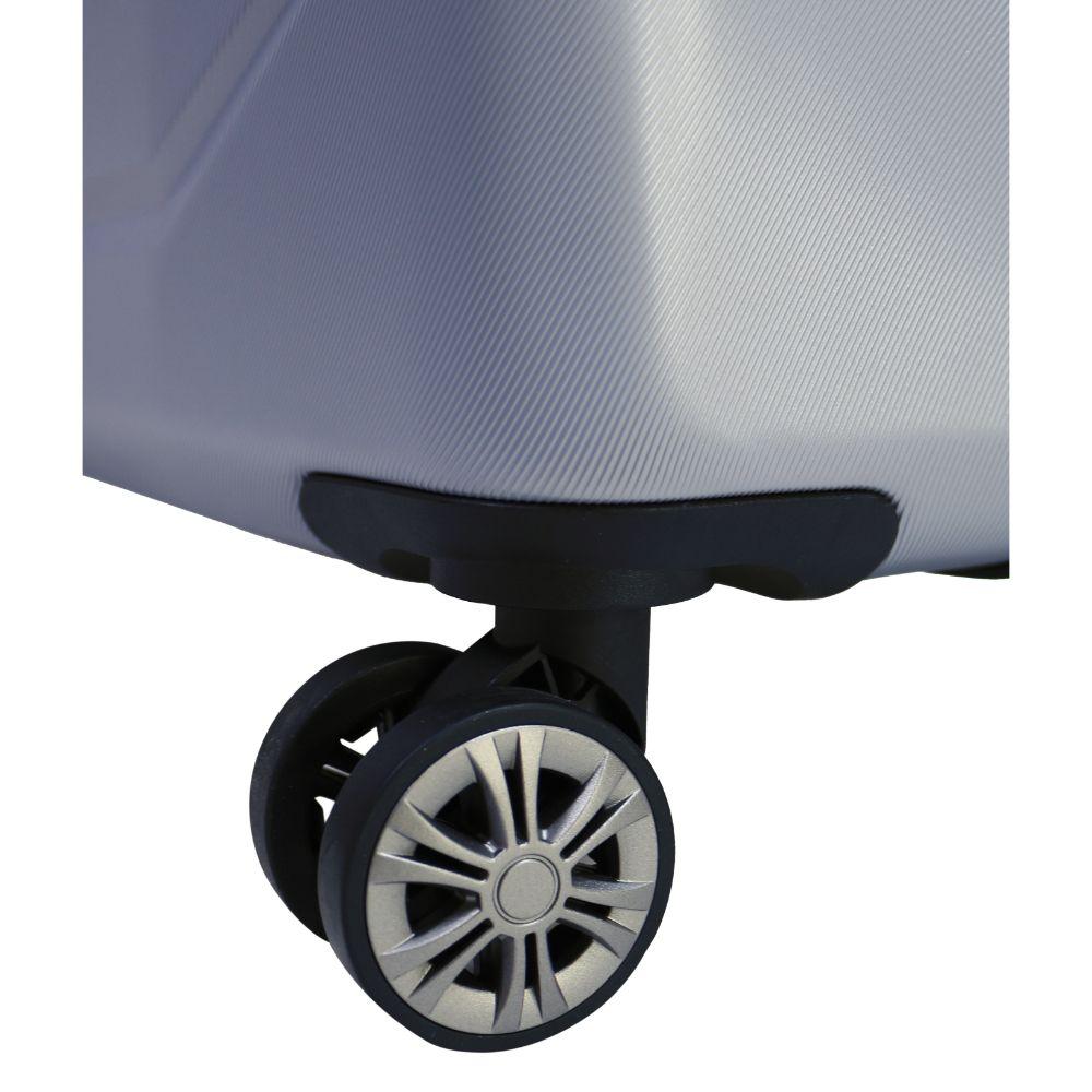 Maleta Cabina Amsterdam S 10 Kilos Expandible Plata Head-5