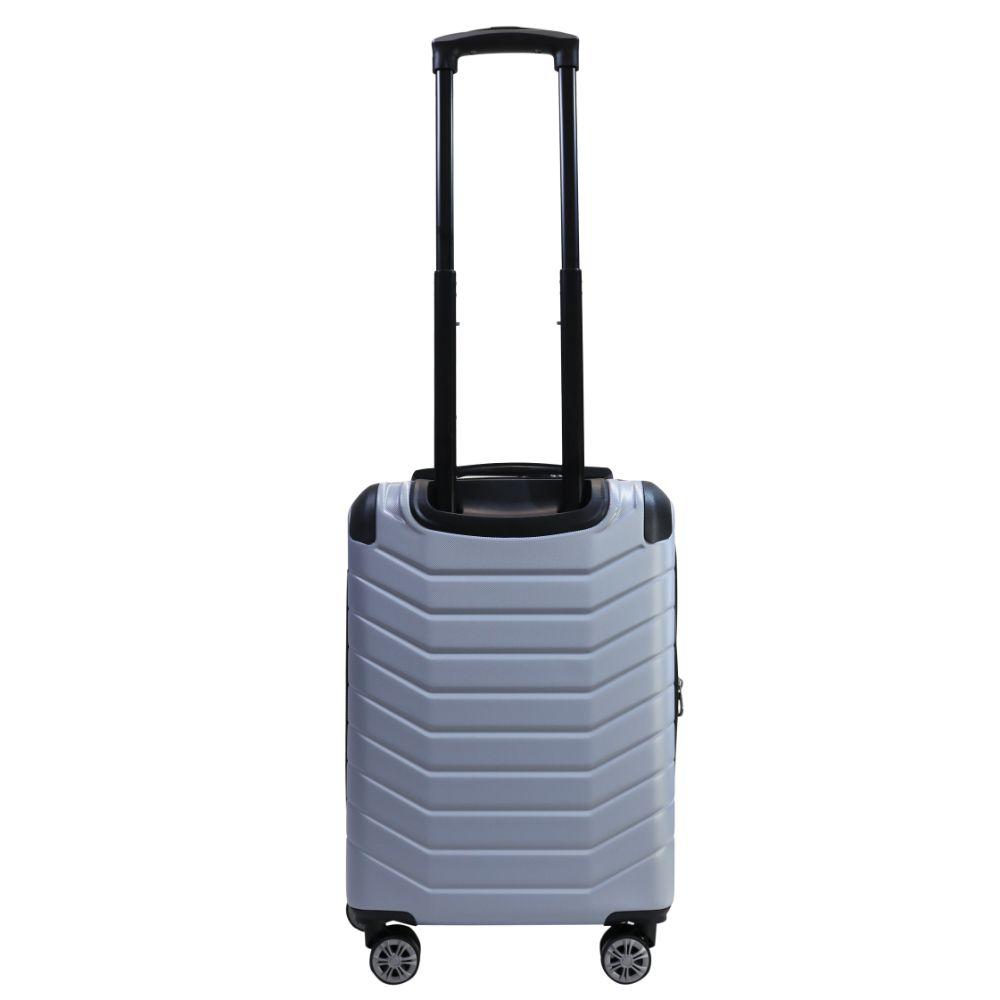 Maleta Cabina Amsterdam S 10 Kilos Expandible Plata Head-7