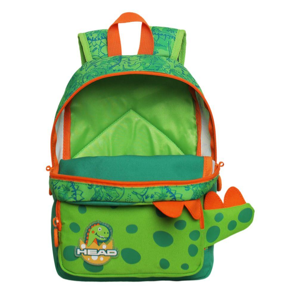 Mochila Infantil Niño Pop Cute Dino Verde Head-2