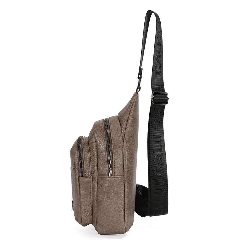Mochila PU Cruzada Matilda Negro Calu-3
