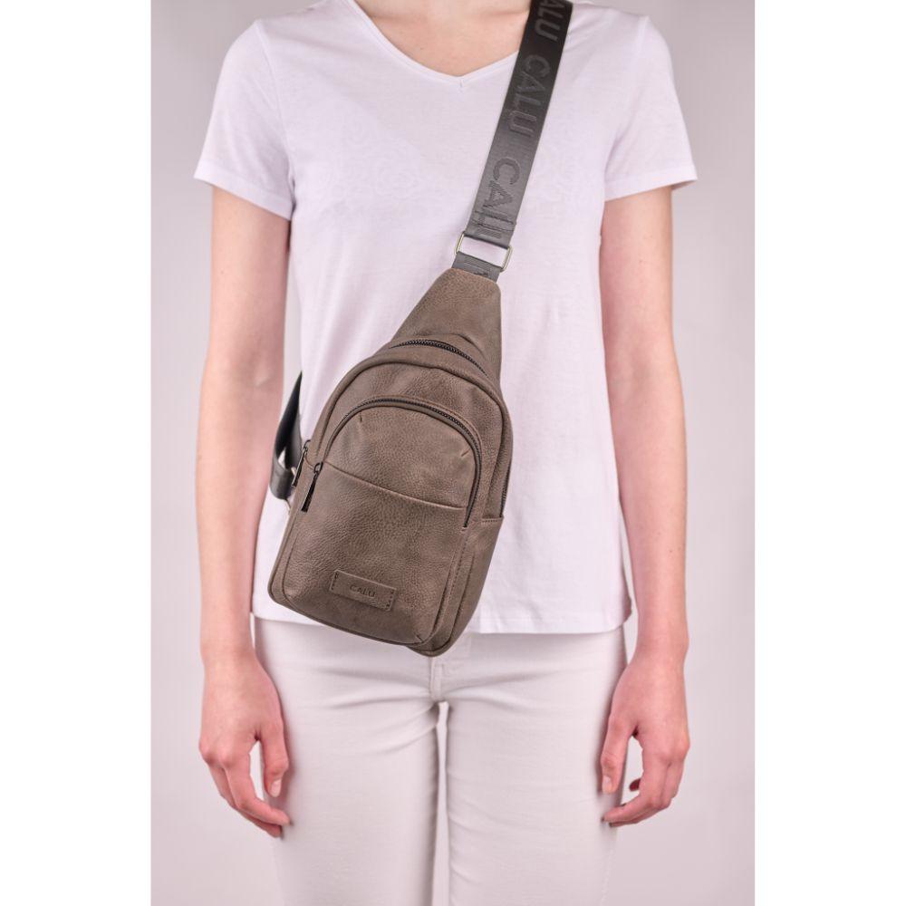 Mochila PU Cruzada Matilda Negro Calu-5