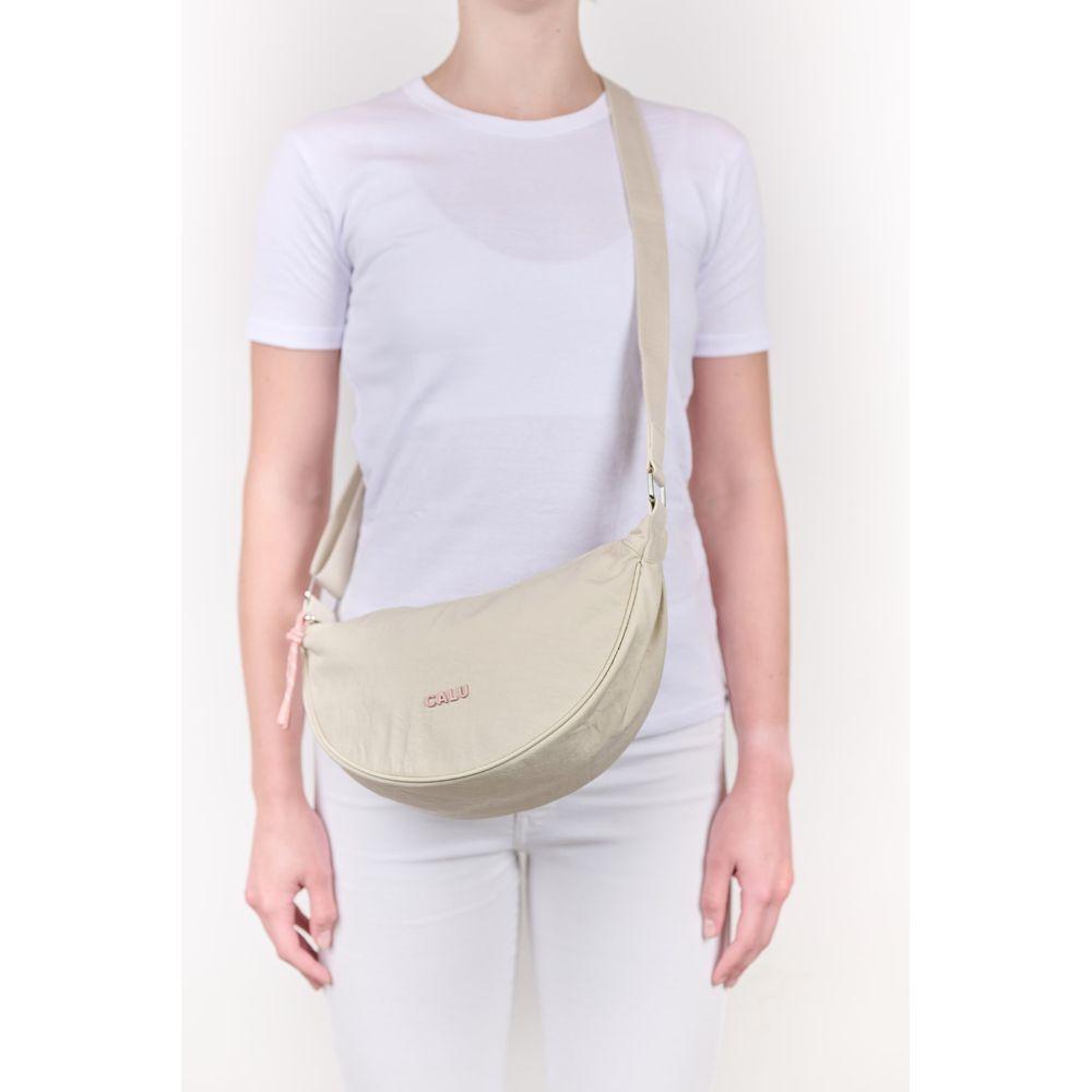 Cartera Bandolera Leonor Beige Rosado Calu-6