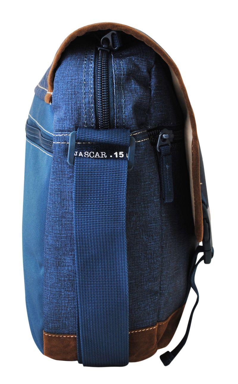 Bolso Morral Nascar 18 Melange Piedra Azul Head-3
