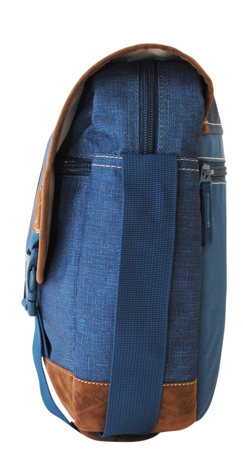 Bolso Morral Nascar 18 Melange Piedra Azul Head-4