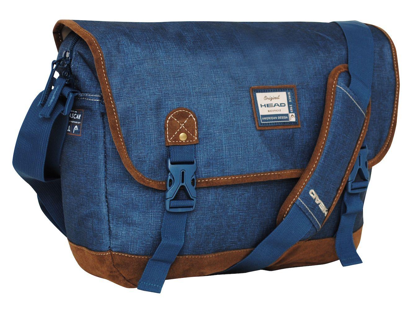 Bolso Morral Nascar 18 Melange Piedra Azul Head-0