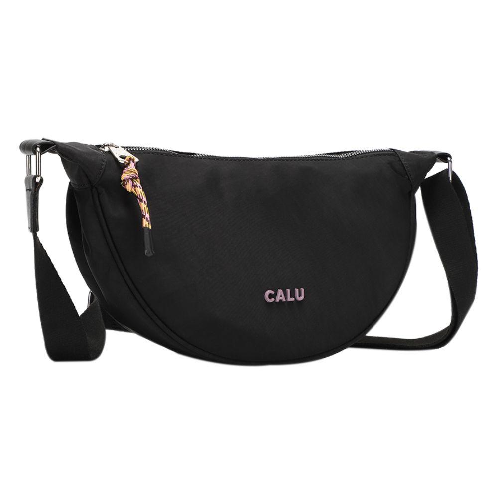 Cartera Bandolera Leonor Negro Malva Calu-0
