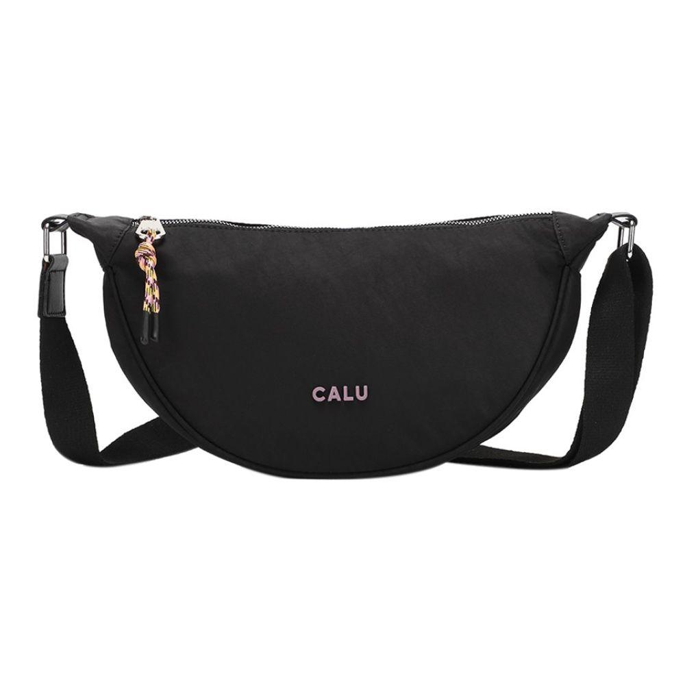 Cartera Bandolera Leonor Negro Malva Calu-1