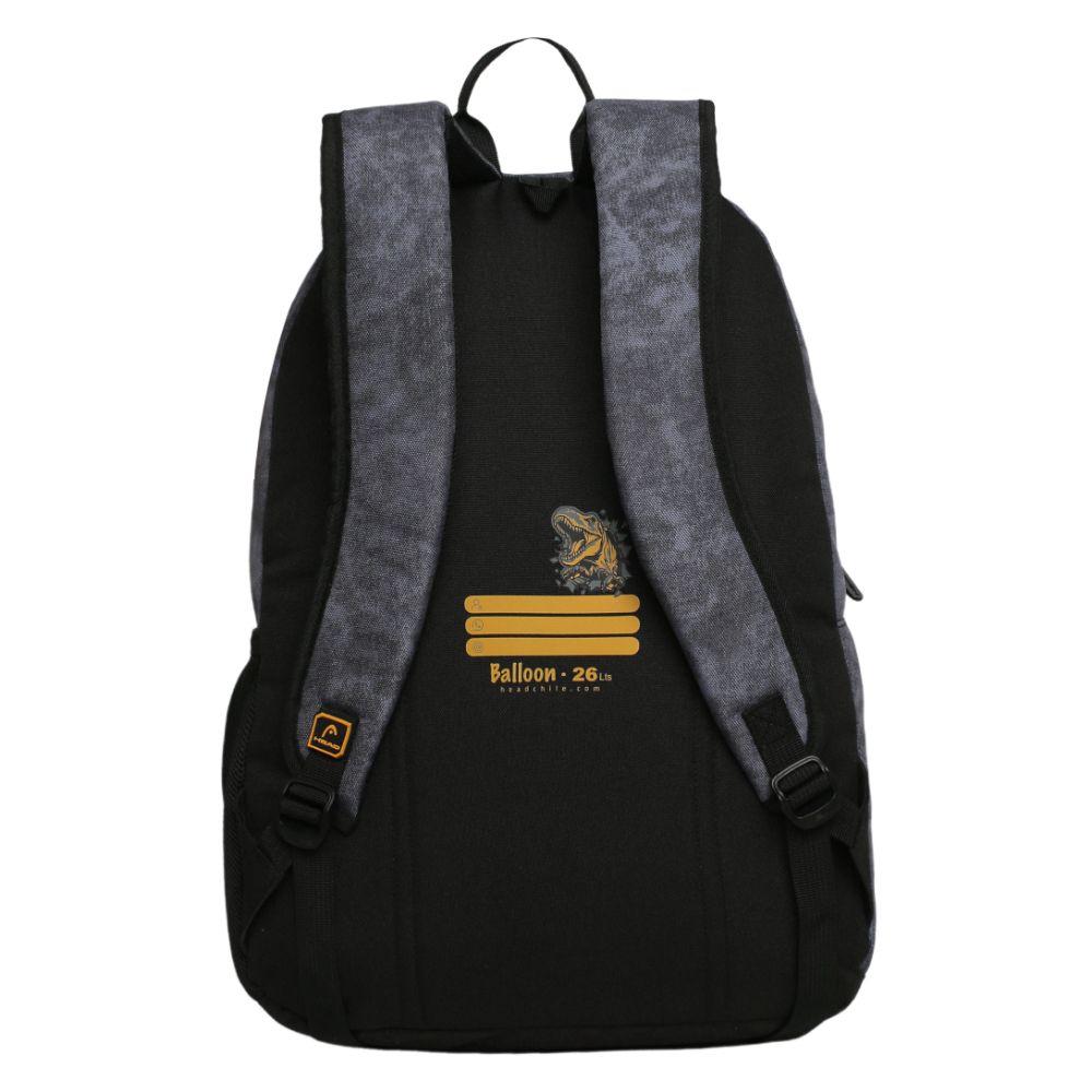 Mochila Infantil Niño Balloon Dino Gris Head-4