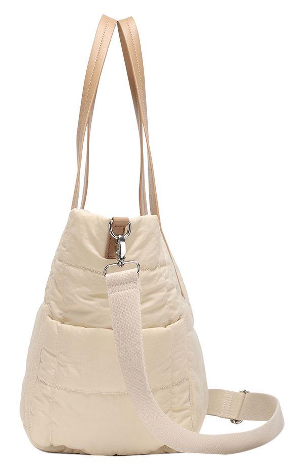 Cartera Tote Lauren Grande Beige Calu-6