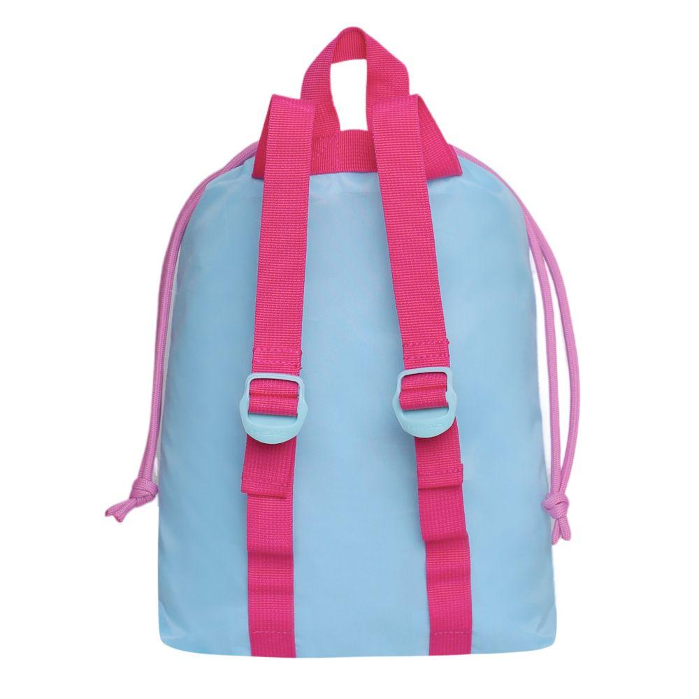 Mochila Gymbag Infantil Kinder Cat Rainbow Menta Head-2