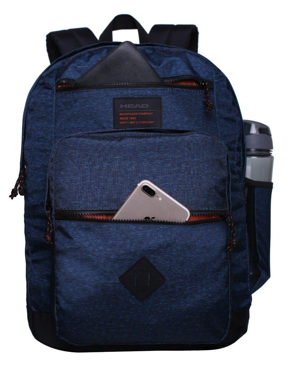 Mochila Gladiator 22 Melange Azul Head-1