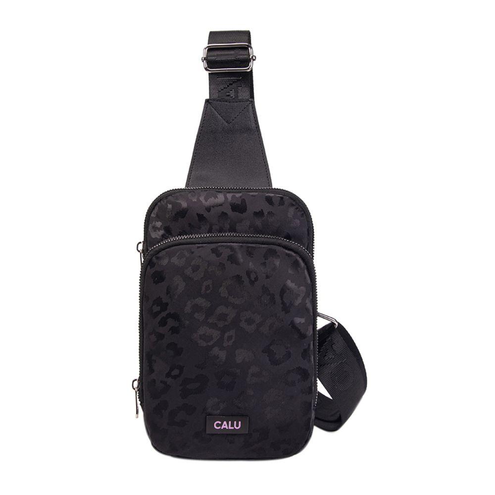 Crossbody Pequeño Cloe Animal Prnt Negro Calu-1