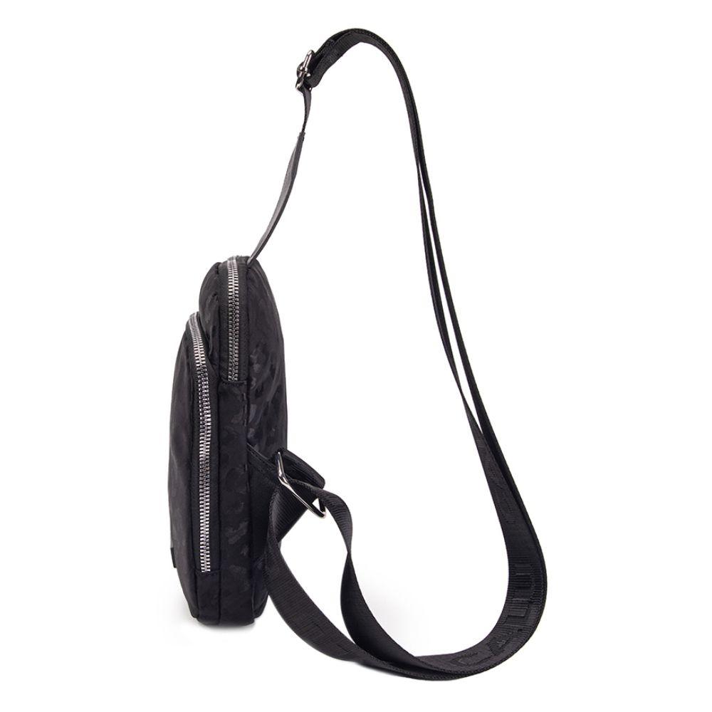 Crossbody Pequeño Cloe Animal Prnt Negro Calu-3