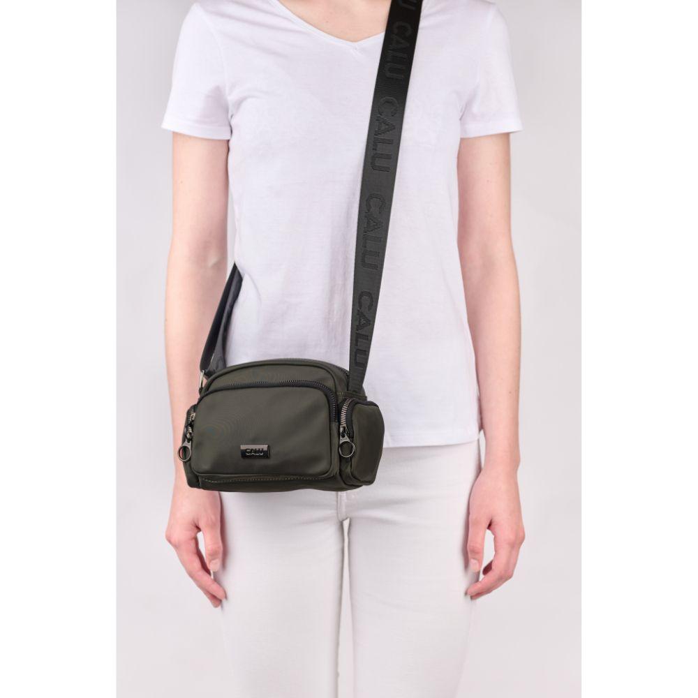 Cartera Bandolera Pamela Verde Oscuro Calu-6