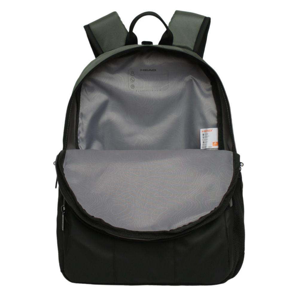 Mochila Compacta Chiron Verde Musgo Reverse NegroHead-2