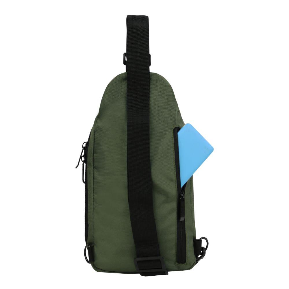 Mochila Crossbody Judo Reverse Negro Verde Head-4