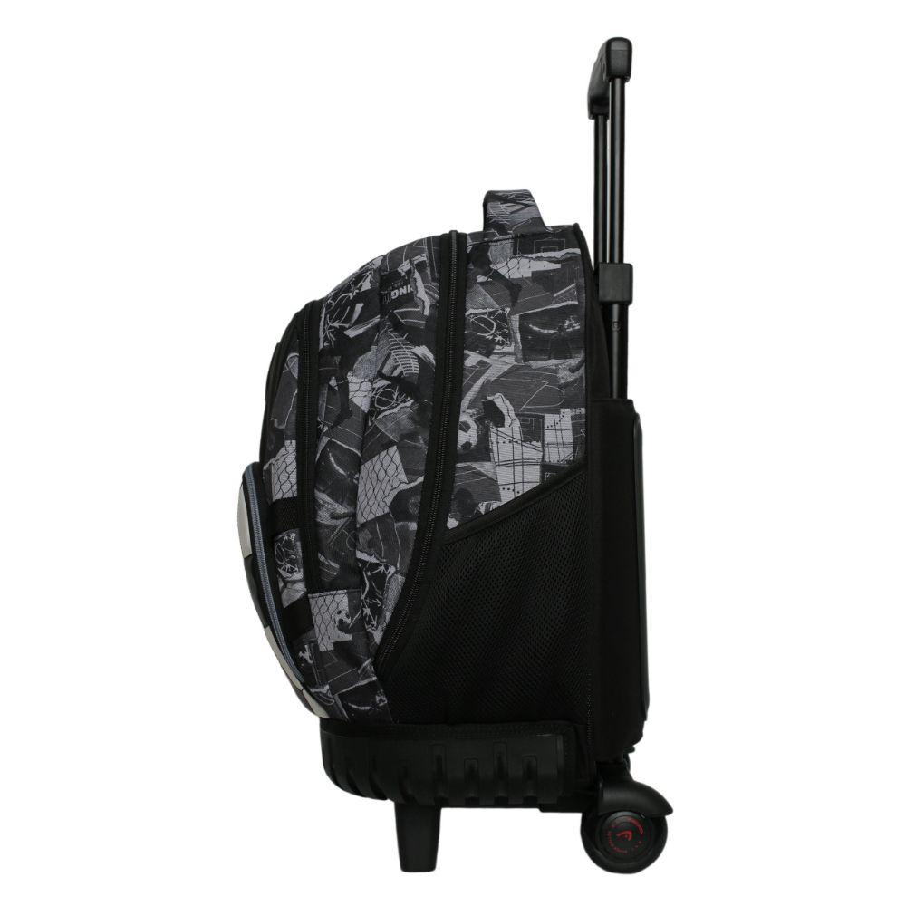 Mochila con Ruedas Infantil New Kodiac Pelota Negro Head-2