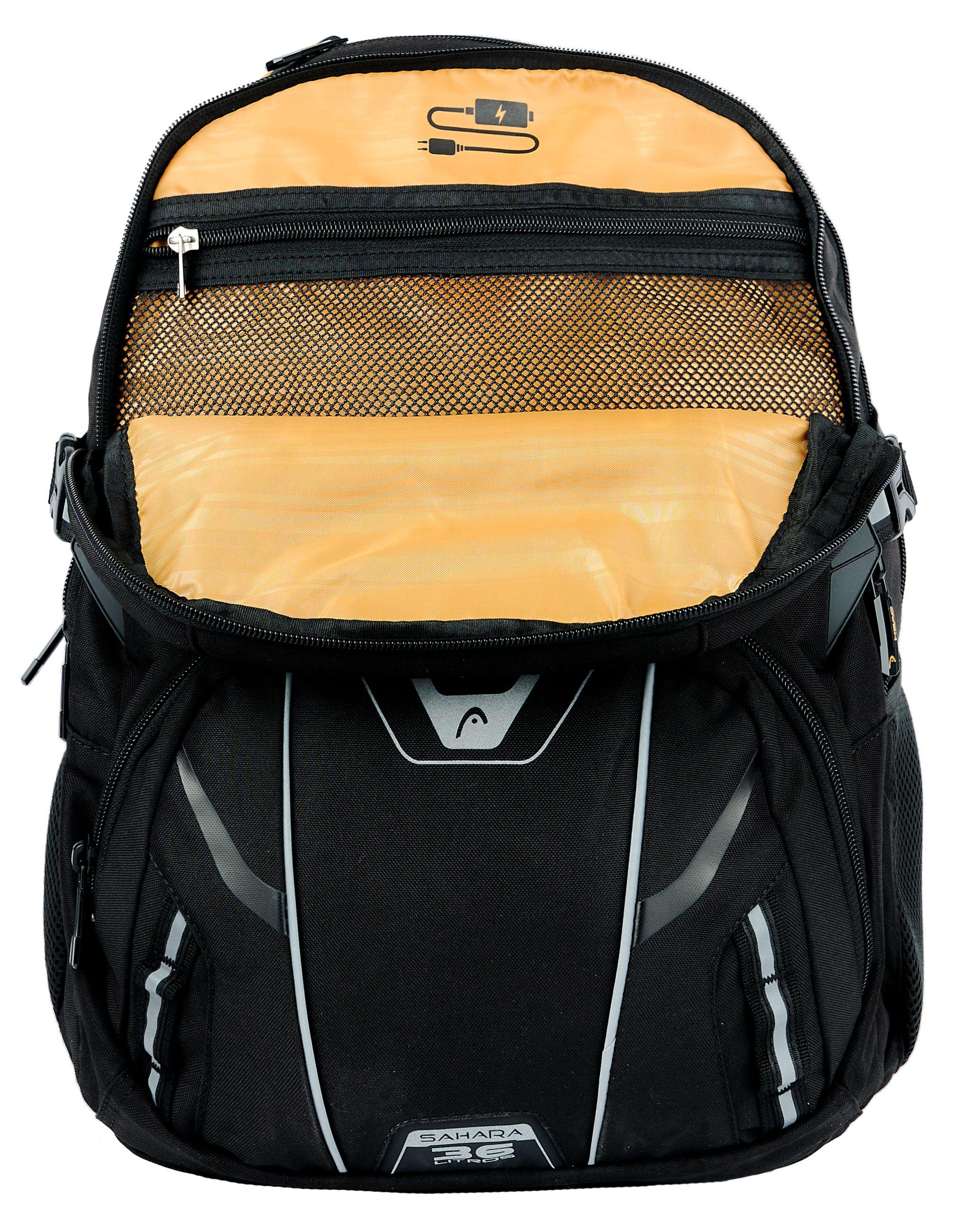 Mochila Porta Laptop Sahara Negro Head-2
