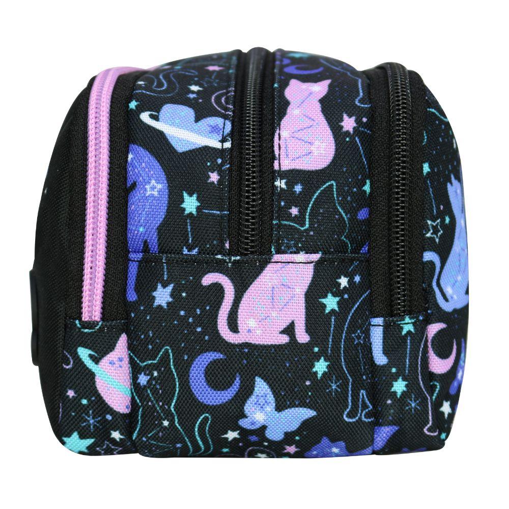 Estuche Infantil Niña Atos Space Cat Negro Head-5