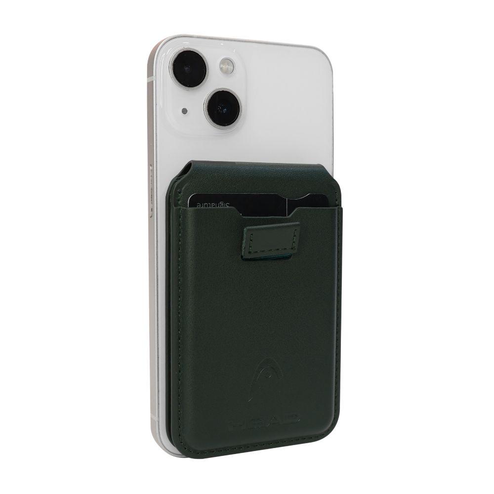 Billetera Tarjetero Magnético Vantage Premium Verde Head-4