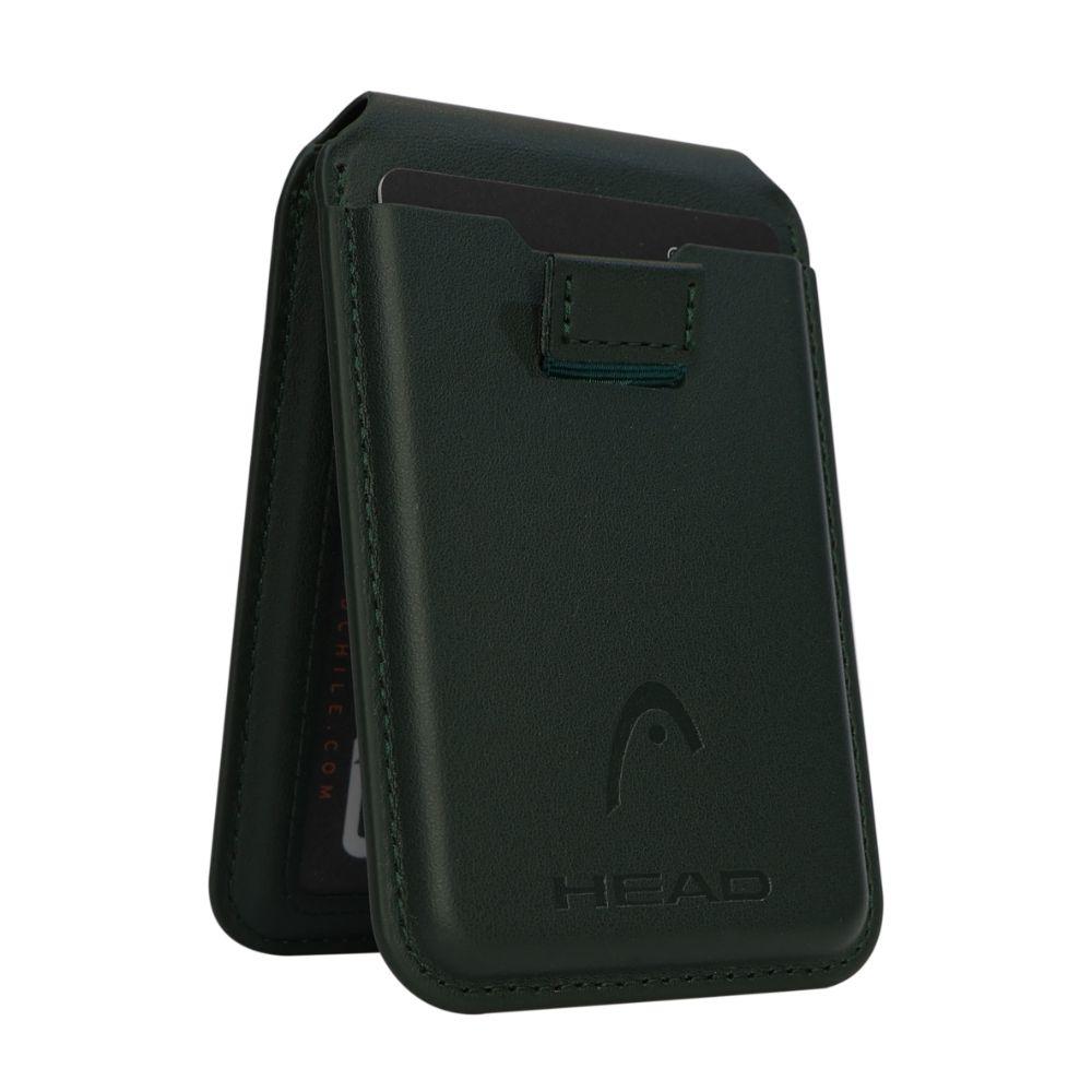 Billetera Tarjetero Magnético Vantage Premium Verde Head-5