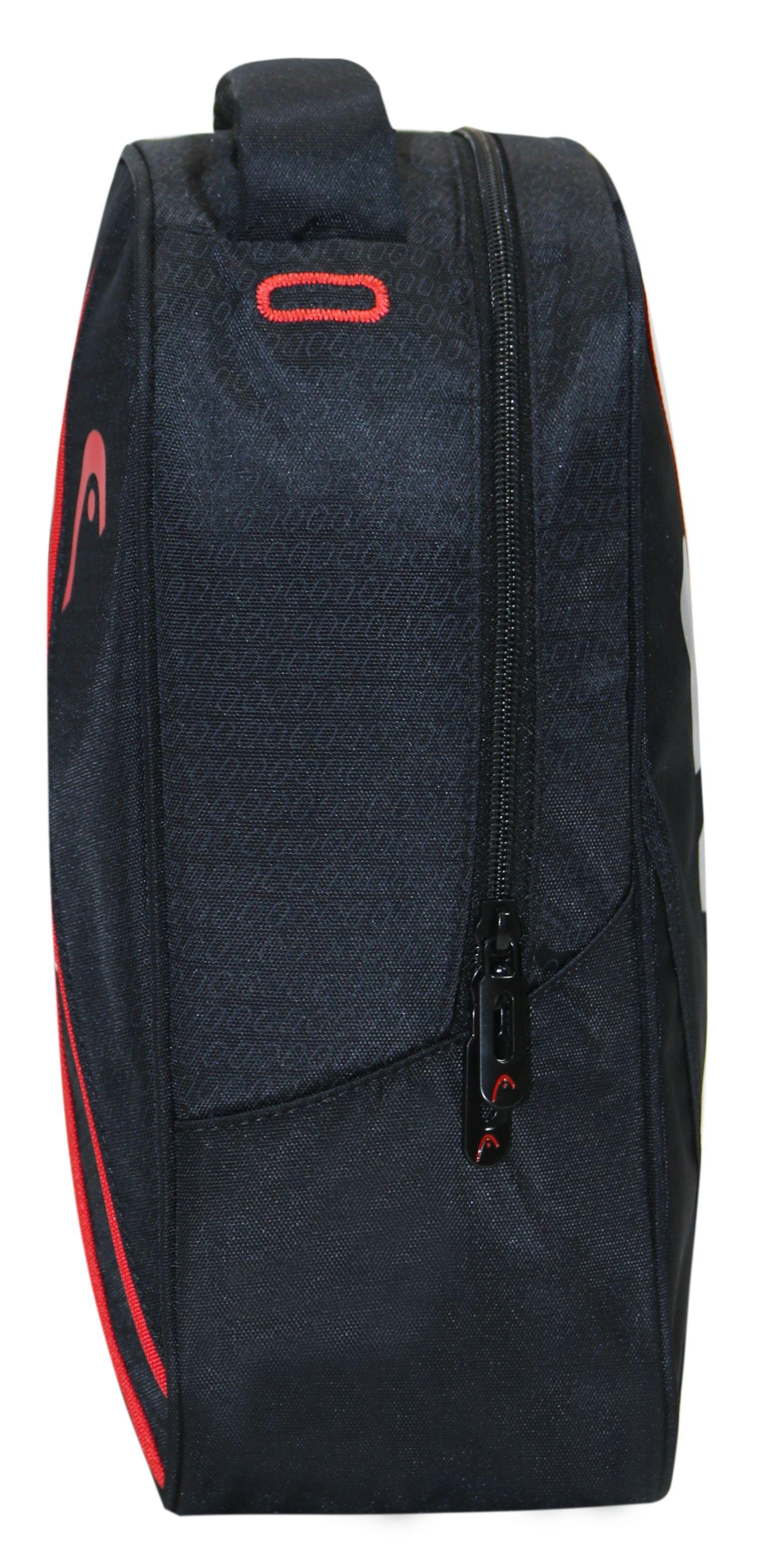 Botinero Bolso Combat 8 Negro Rojo Head-4
