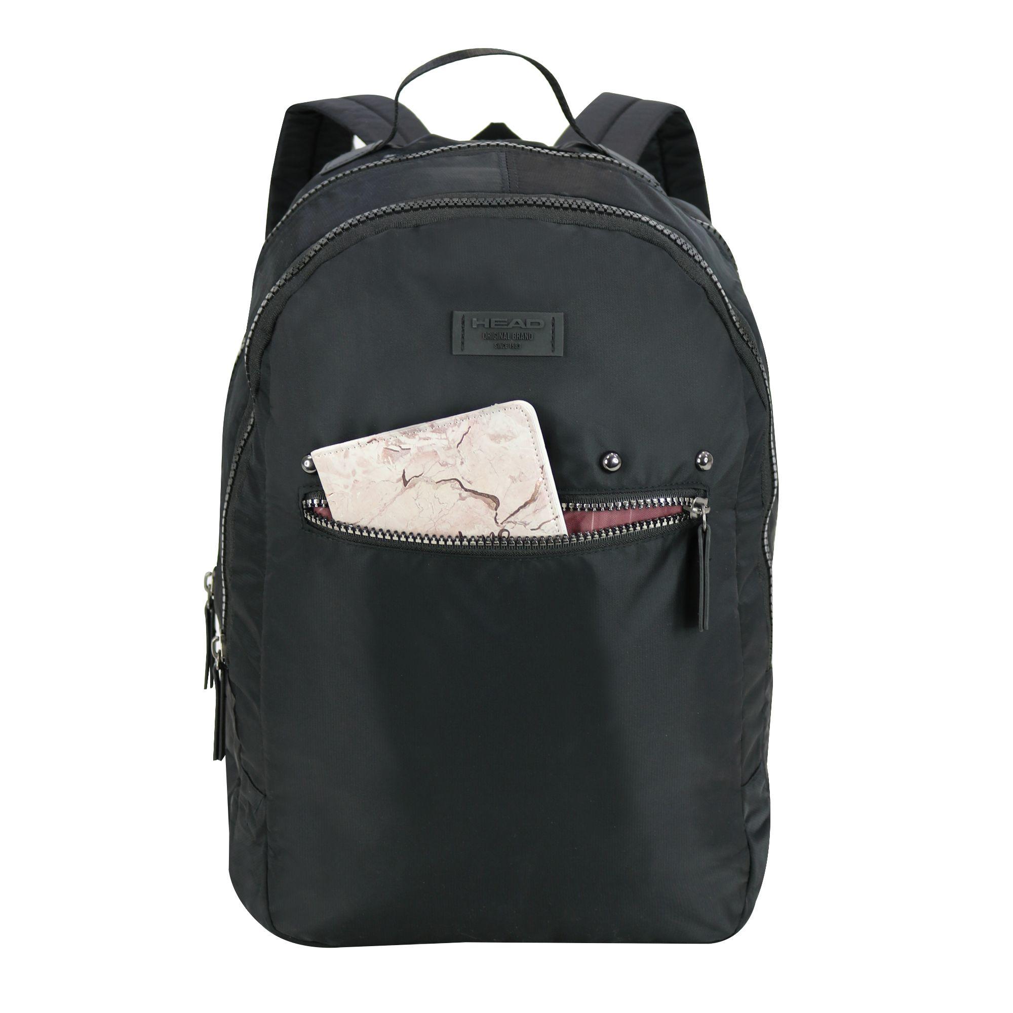 Mochila Ejecutiva Cloud Mujer Negra PU Head-4