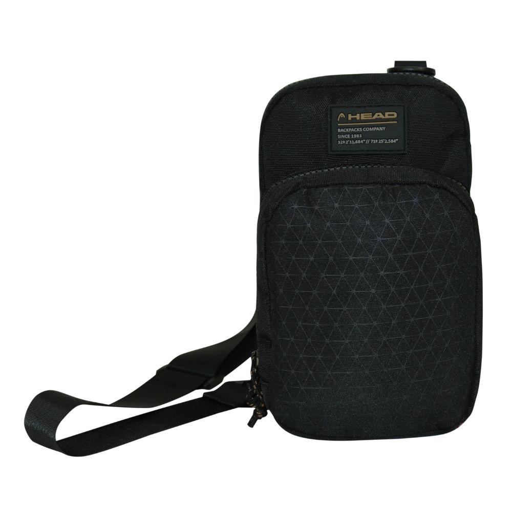Bolso Porta Documentos Vip Rombos Negro Head-1