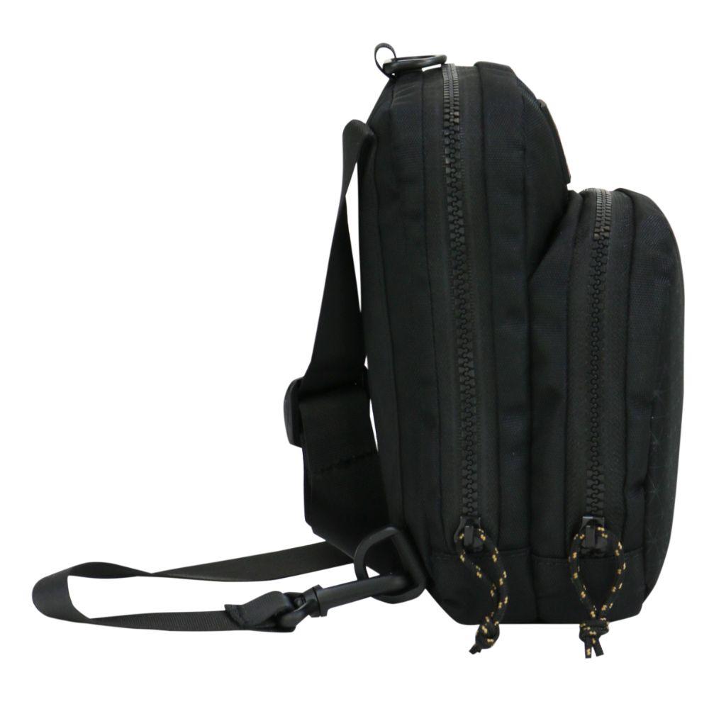 Bolso Porta Documentos Vip Rombos Negro Head-4