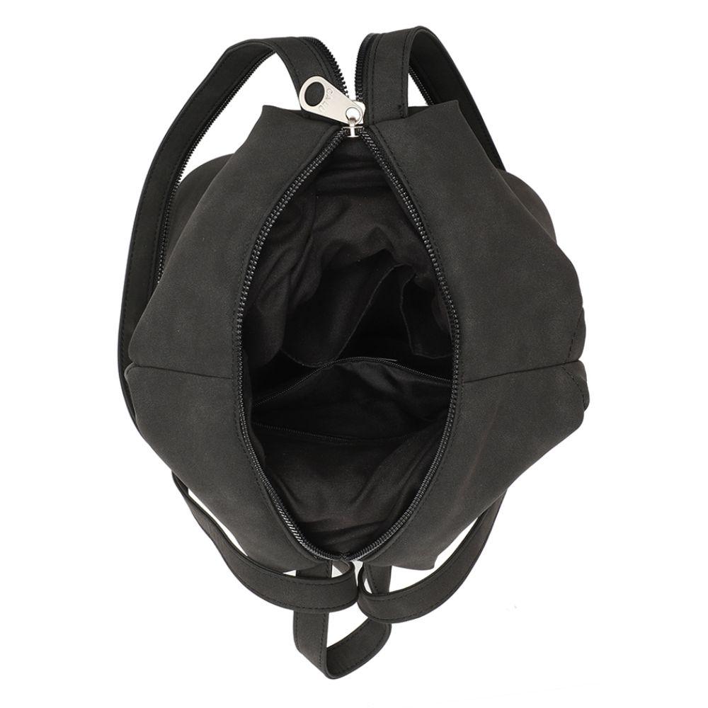 Mochila y Crossbody Amelie PU Negro Calu-2