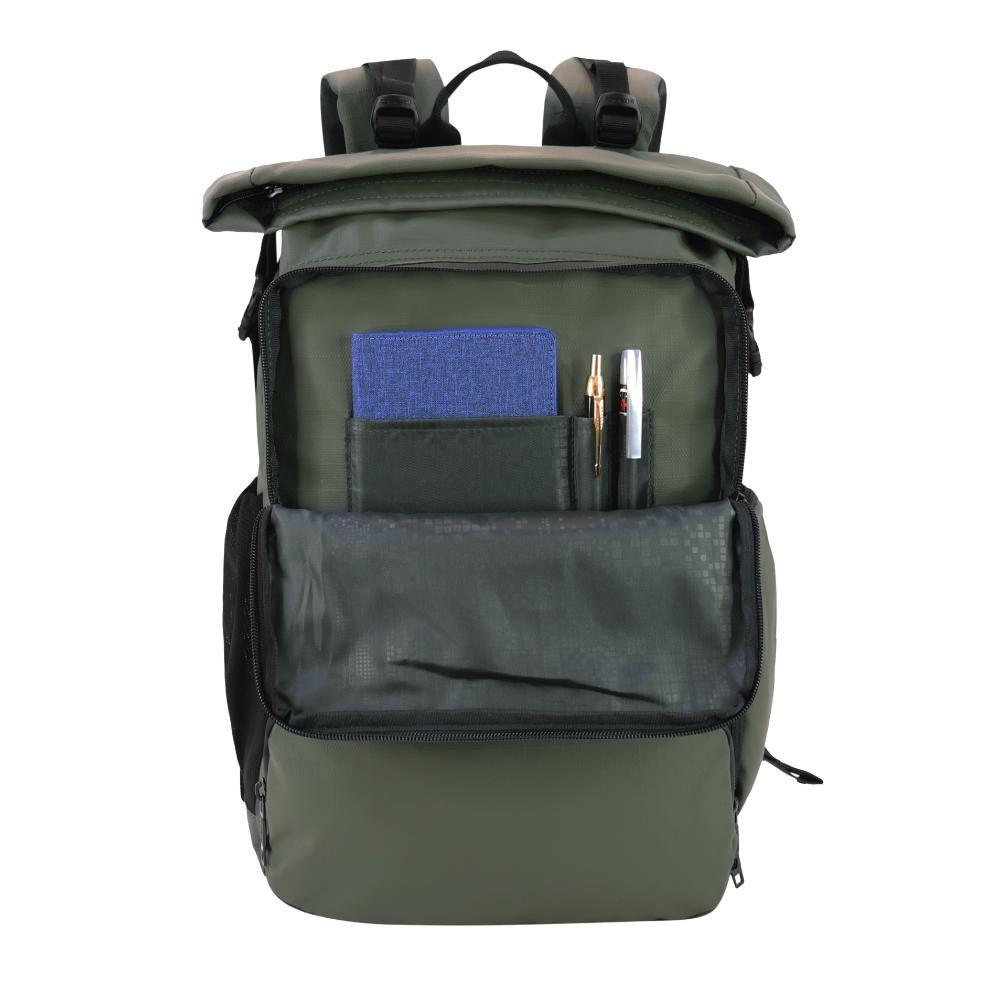 Mochila Urbana Waterproof Nomade Verde Head-3