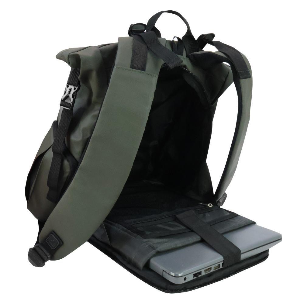 Mochila Urbana Waterproof Nomade Verde Head-4