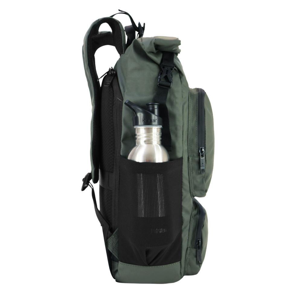 Mochila Urbana Waterproof Nomade Verde Head-6