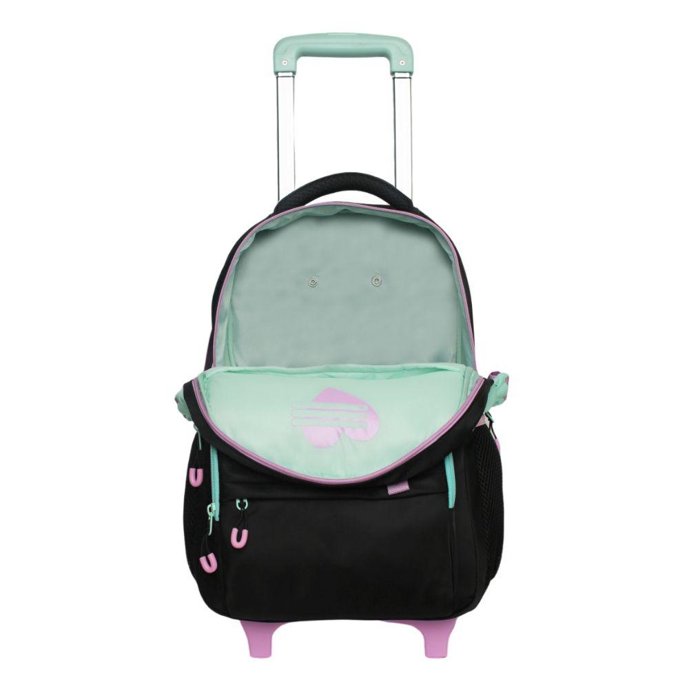 Mochila con Ruedas Infantil Song Colores Negro Head-3