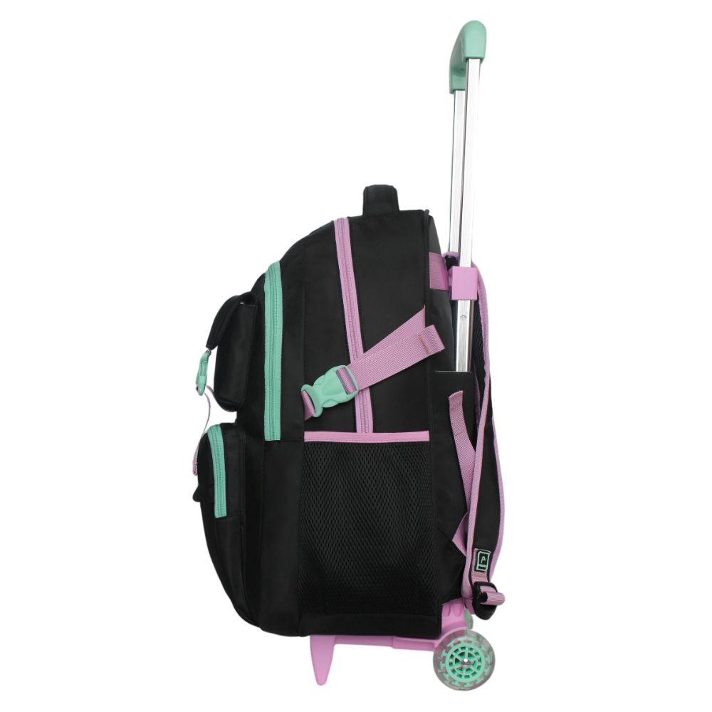 Mochila con Ruedas Infantil Song Colores Negro Head-4
