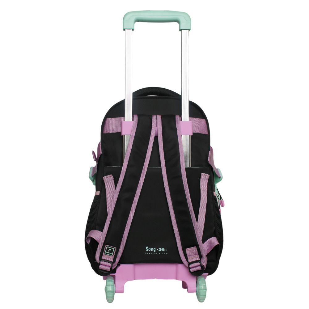 Mochila con Ruedas Infantil Song Colores Negro Head-5