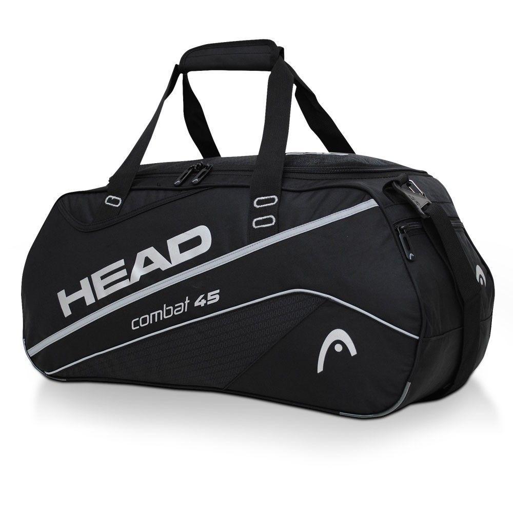 Bolso Deportivo Combat 45 Negro Plata Head -0